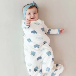 Kyte Baby Sleep Bag Rhino Print 1.0 XSmall NWT IN PAKG‎